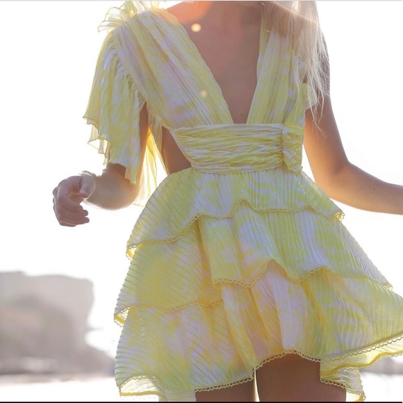 DUSTED SUN PLEATED DRESS ๐(CHRISTMAS SALE) ๐ - Picture 2 of 10